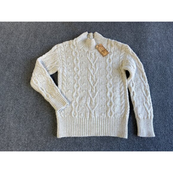 Fat Face Womens NWT Cable Knit Jumper Sweater Ivory UK 8 Euro 34  US 2 - Picture 2 of 10